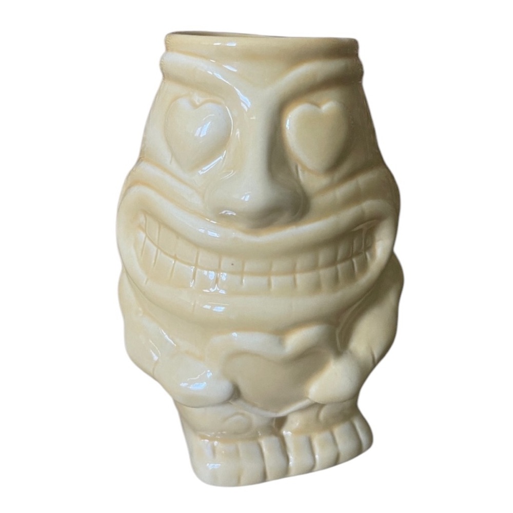 BarConic Yellow Tiki  Holding Heart Cup
